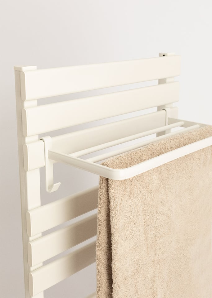 Shelf with hook and three bars for WARM TOWEL towel rail, gallery image 2