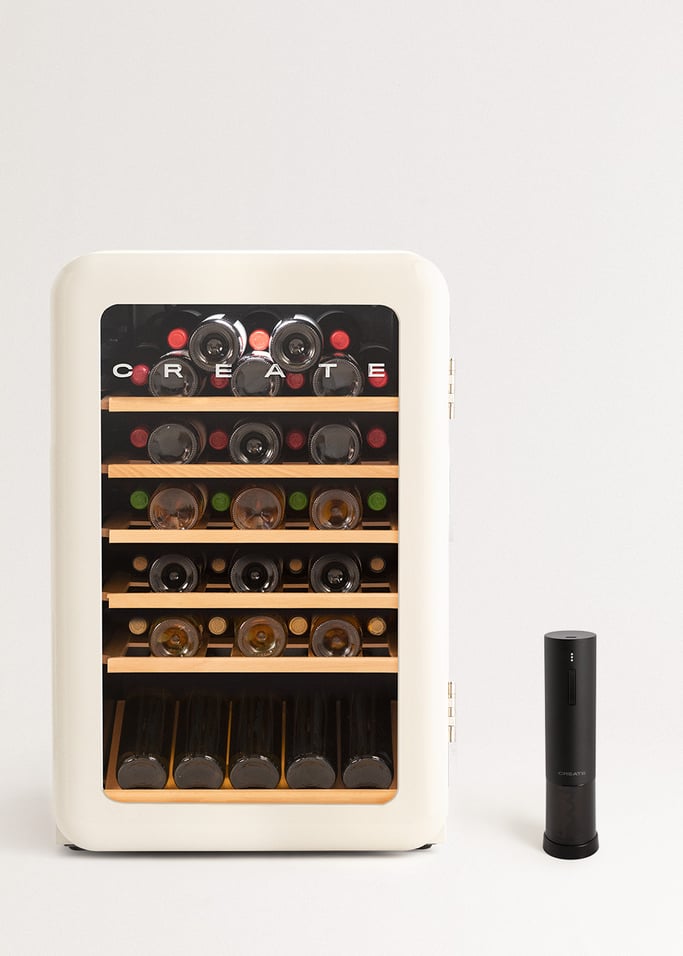 WINECOOLER RETRO - Retro-style electric wine cooler for 12, 45 or 76 bottles, gallery image 1