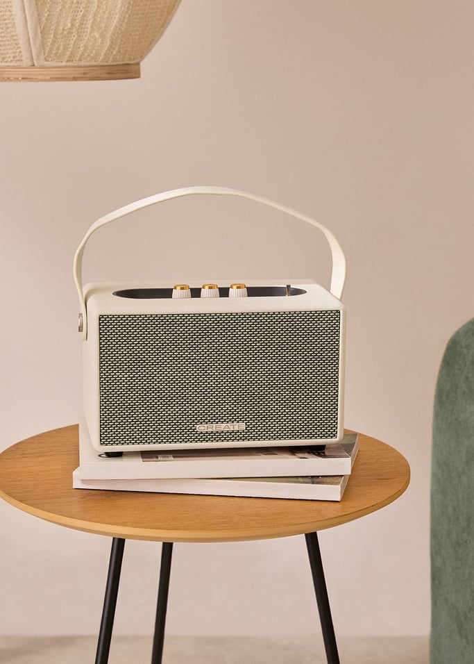 SPEAKER RETRO - Portable speaker with Bluetooth, USB, and AUX , gallery image 1