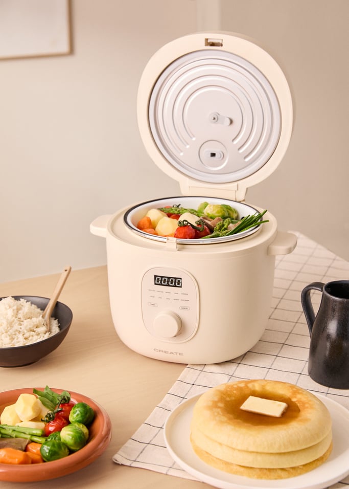 RICE COOKER STUDIO - Multifunctional electric rice cooker with steamer basket, gallery image 2