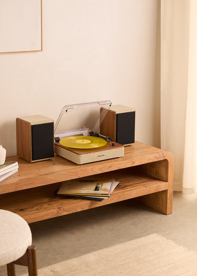 RECORD PLAYER PRO - Turntable with 2 external speakers, Bluetooth, and RCA output, gallery image 1