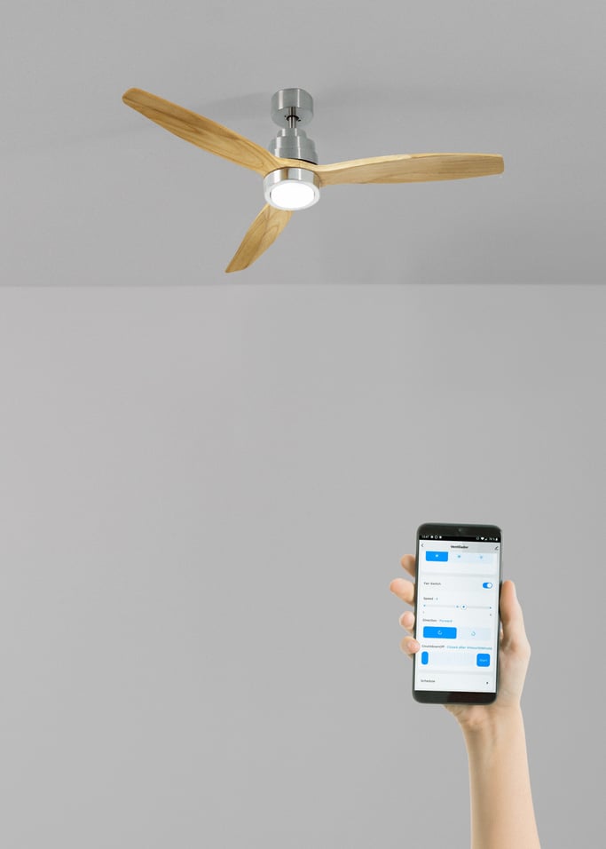 WIND STYLANCE - Silent 40W ceiling fan 100% wood various sizes, gallery image 1