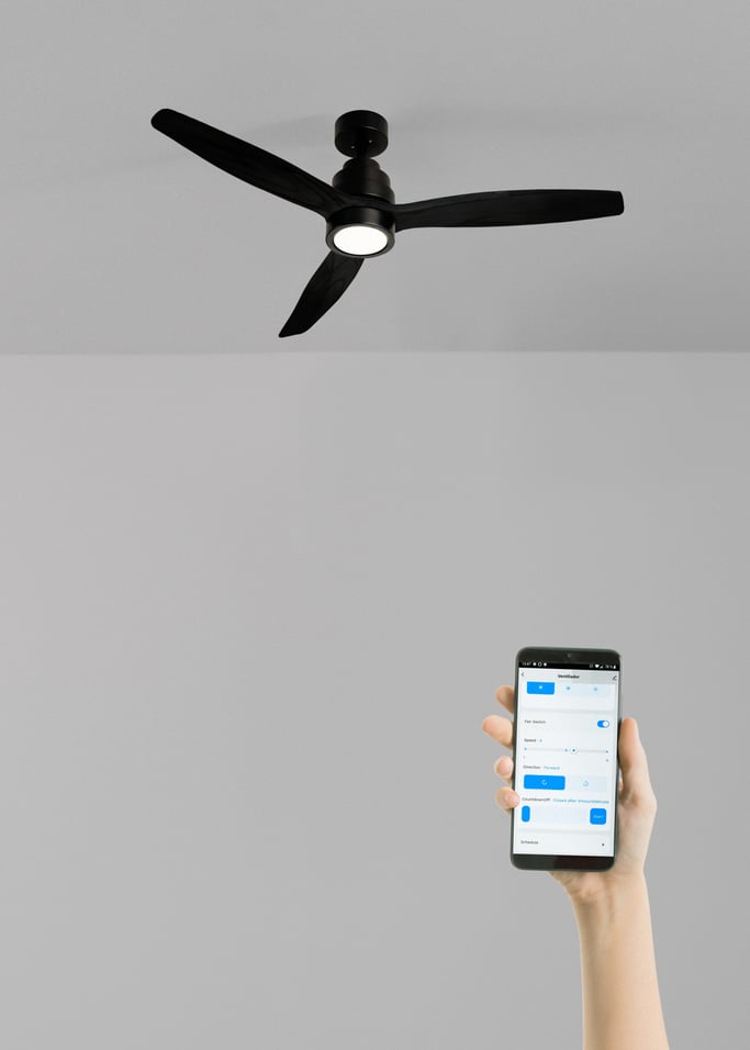 WIND STYLANCE - Silent 40W ceiling fan 100% wood various sizes, gallery image 1