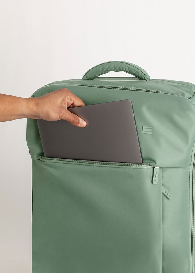 LUGGAGE STUDIO SOFT - Soft polyester suitcase with TSA lock and multidirectional wheels, gallery image 10