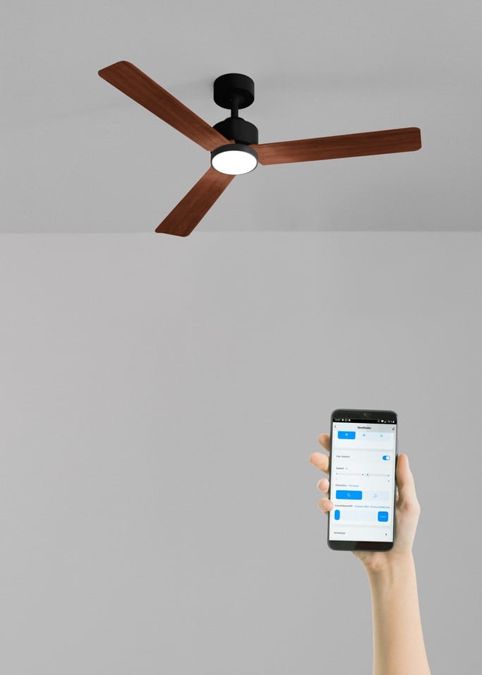 WIND MODERN - Silent 40W Ceiling Fan with LED Light Available in Various Sizes, gallery image 2