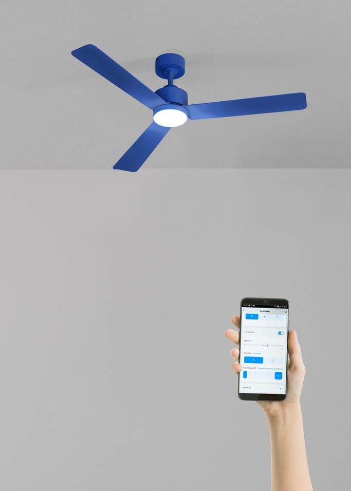 WIND MODERN - Silent 40W Ceiling Fan with LED Light Available in Various Sizes, gallery image 2