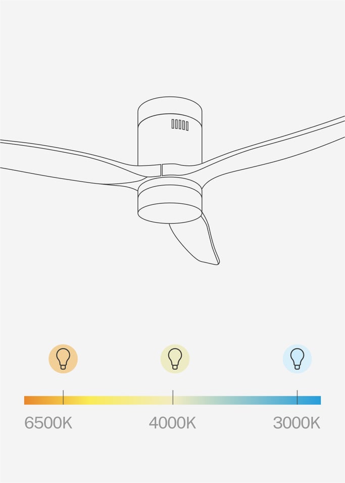 WIND CALM NATURAL WOOD - Silent 40W ceiling fan 100% wood, gallery image 6