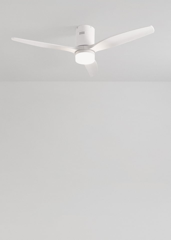 WIND CALM NATURAL WOOD - Silent 40W ceiling fan 100% wood various sizes, gallery image 2