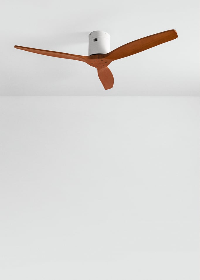 WIND CALM NATURAL WOOD - Silent 40W ceiling fan 100% wood various sizes, gallery image 2