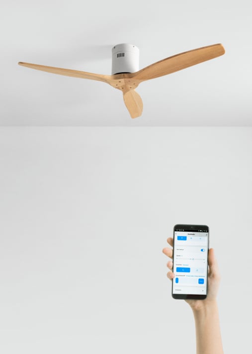 Buy WIND CALM NATURAL WOOD - Silent 40W ceiling fan 100% wood various sizes