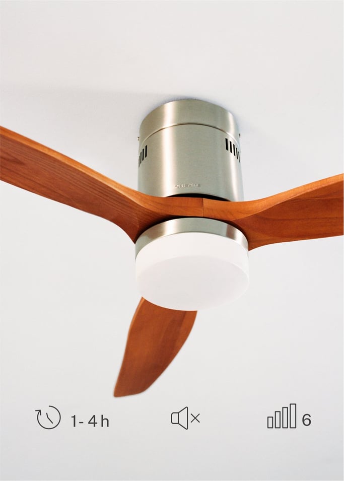 WIND CALM NATURAL WOOD - Silent 40W ceiling fan 100% wood, gallery image 4