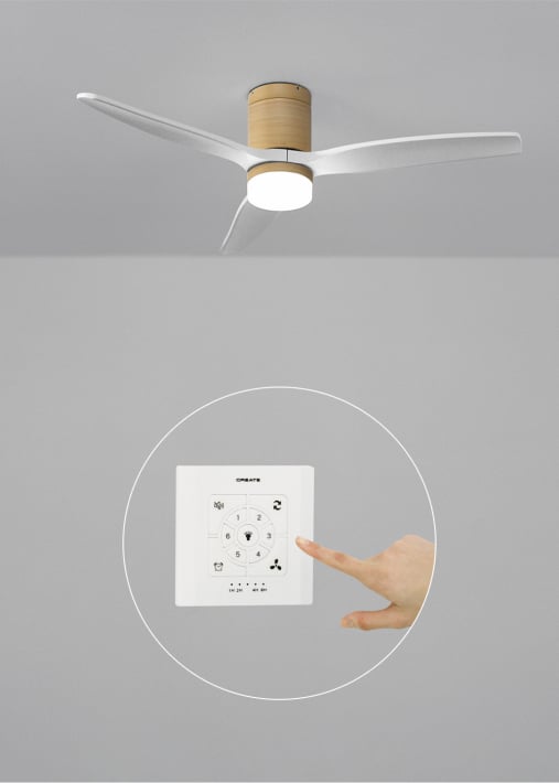 Buy WIND CALM - Quiet 40W ceiling fan with technical ABS blades various sizes