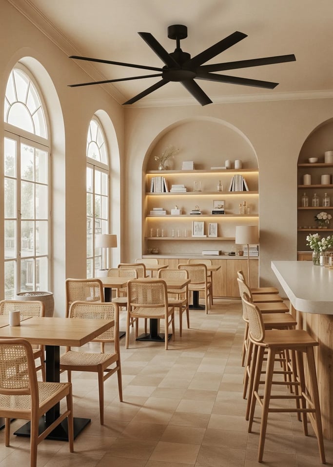 WIND INDUSTRIAL - 40W Silent Ceiling Fan – Available in Multiple Sizes, gallery image 1