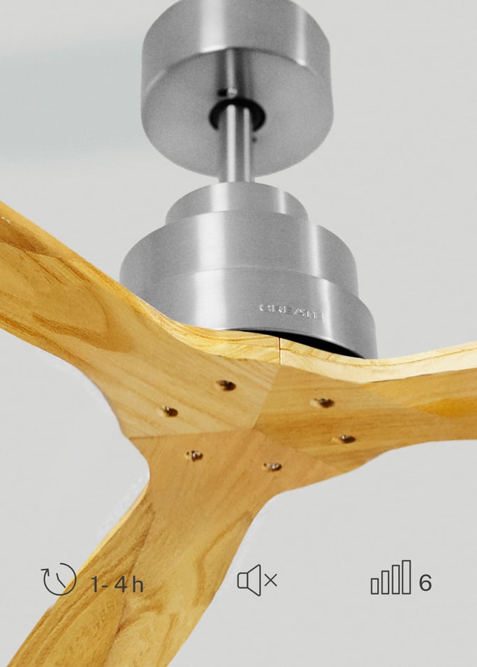WIND STYLANCE - Silent 40W ceiling fan 100% wood various sizes, gallery image 4