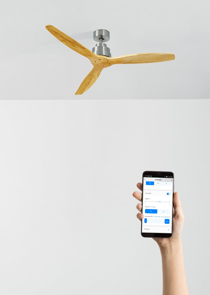 WIND STYLANCE - Silent 40W ceiling fan 100% wood various sizes, gallery image 2
