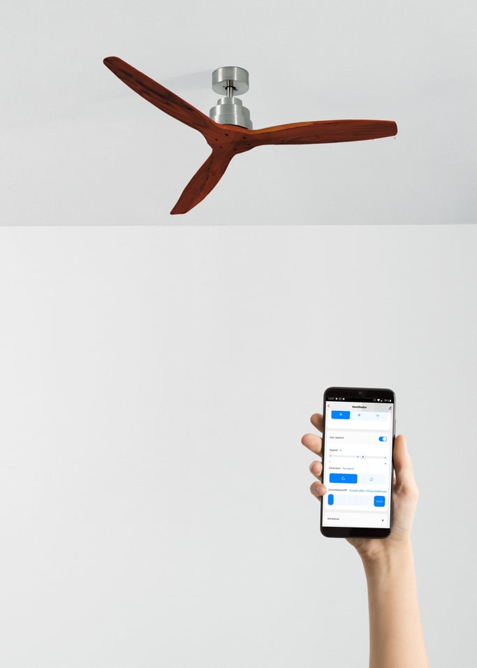 WIND STYLANCE - Silent 40W ceiling fan 100% wood various sizes, gallery image 2