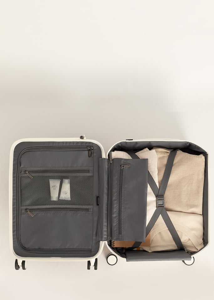 LUGGAGE STUDIO FOLDABLE - Foldable rigid cabin suitcase made of polycarbonate with TSA Lock and multidirectional wheels, gallery image 9