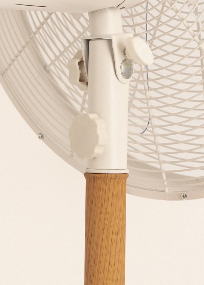 AIR STAND WOOD - 50W Oscillating Retro Style Standing Fan, gallery image 8