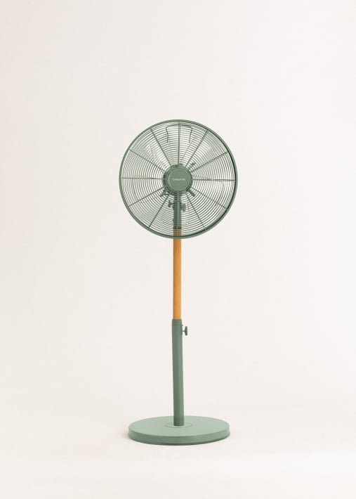 Buy AIR STAND WOOD - 50W Oscillating Retro Style Standing Fan