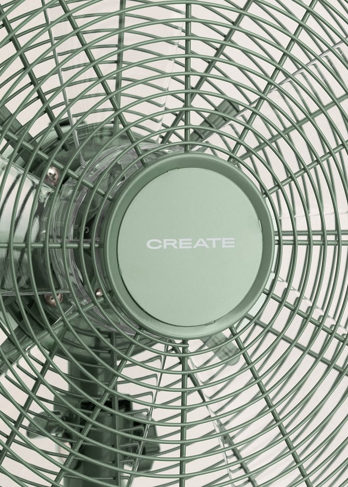 AIR STAND WOOD - 50W Oscillating Retro Style Standing Fan, gallery image 9