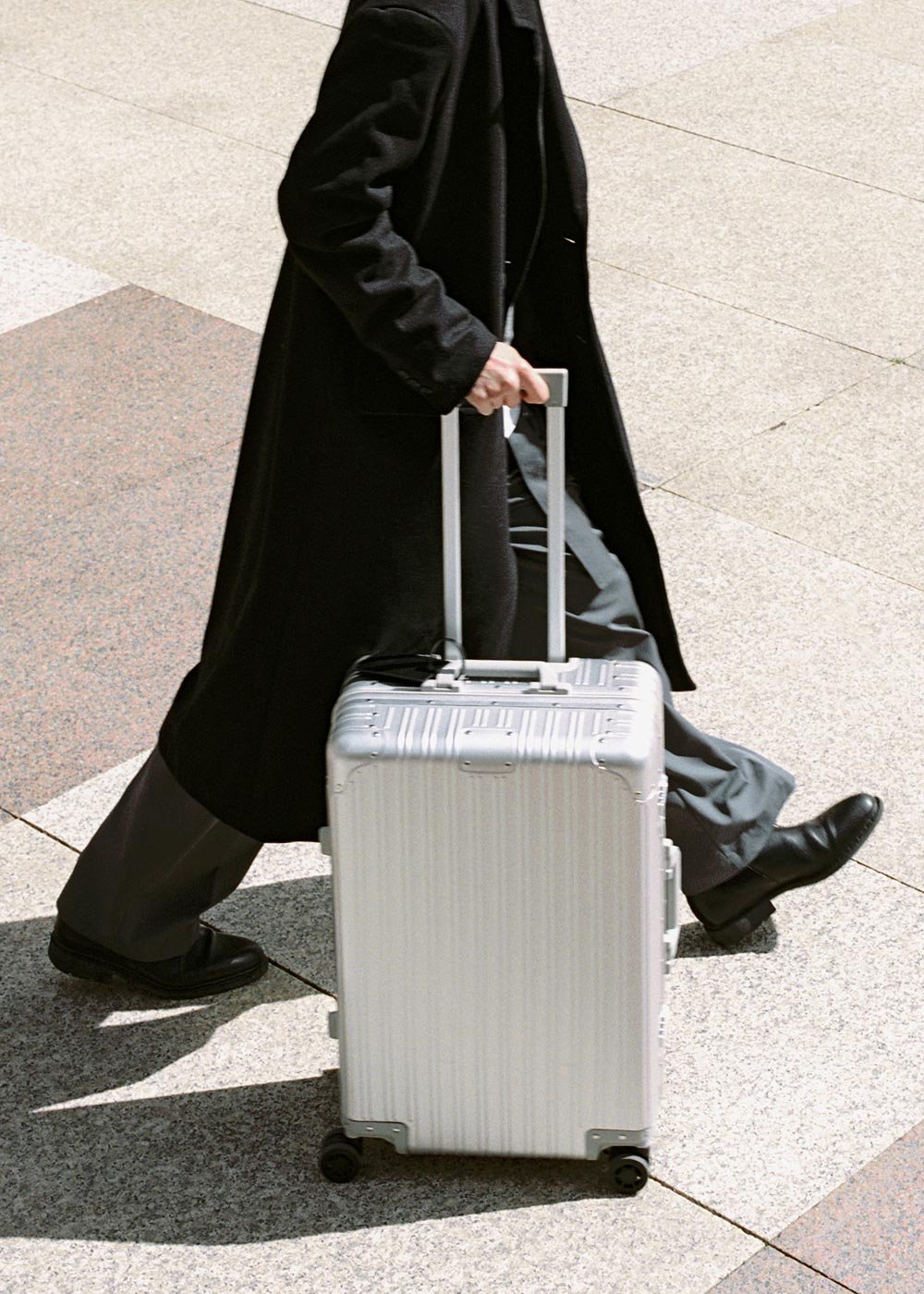 GL All-Aluminum Luggage Suitcase With TSA Lock - Carry-On Size 20", Silver, Double Set