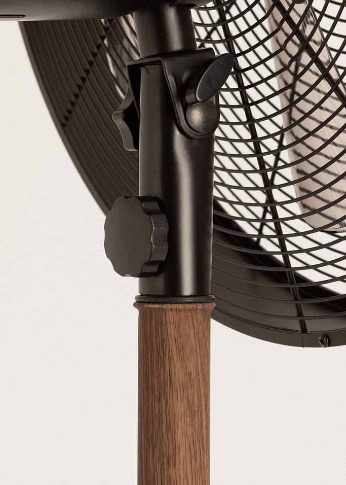 AIR STAND WOOD - 50W Oscillating Retro Style Standing Fan, gallery image 8