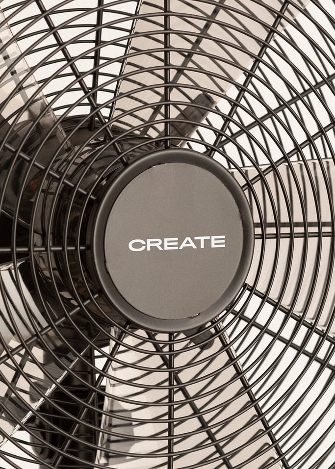 AIR STAND WOOD - 50W Oscillating Retro Style Standing Fan, gallery image 6