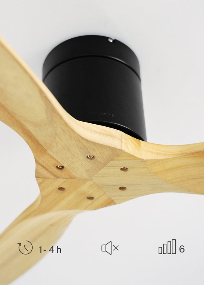 WIND CALM - Quiet 40W ceiling fan with technical ABS blades various sizes, gallery image 4