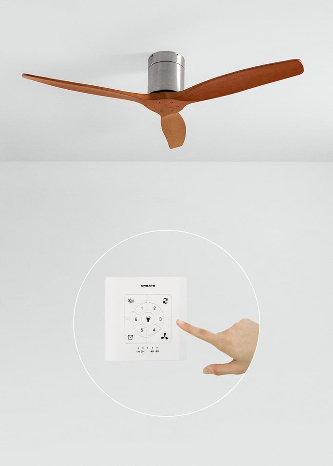 WIND CALM - Quiet 40W ceiling fan with technical ABS blades various sizes, gallery image 2