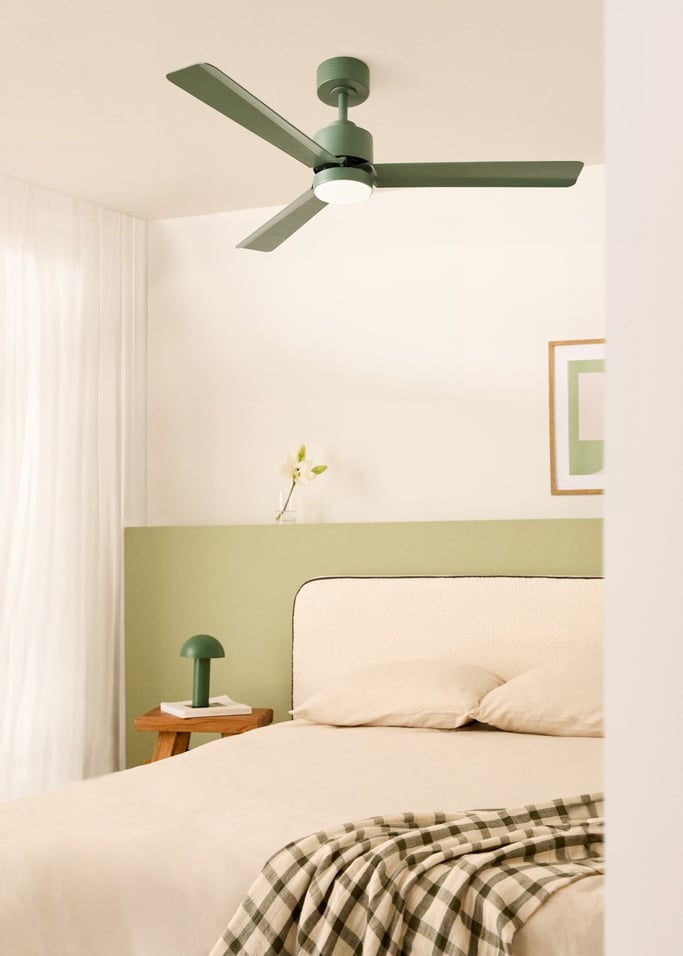WIND MODERN - Silent 40W Ceiling Fan with LED Light Available in Various Sizes, gallery image 1