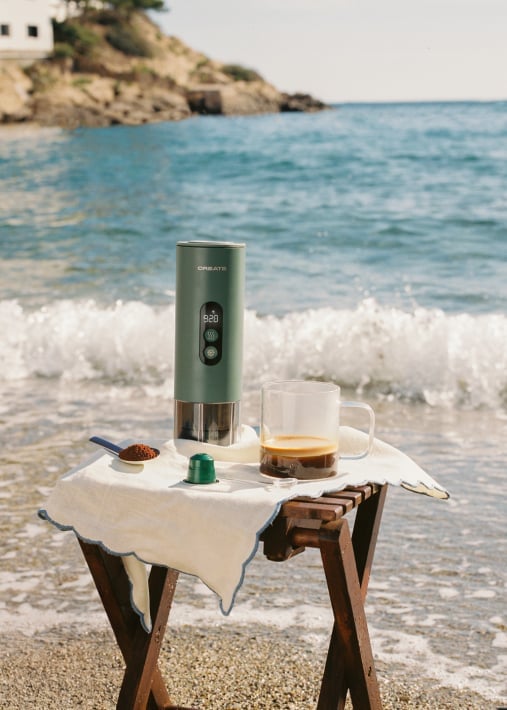 Buy THERA MOVE - Portable espresso machine 15 bar for capsules and ground coffee
