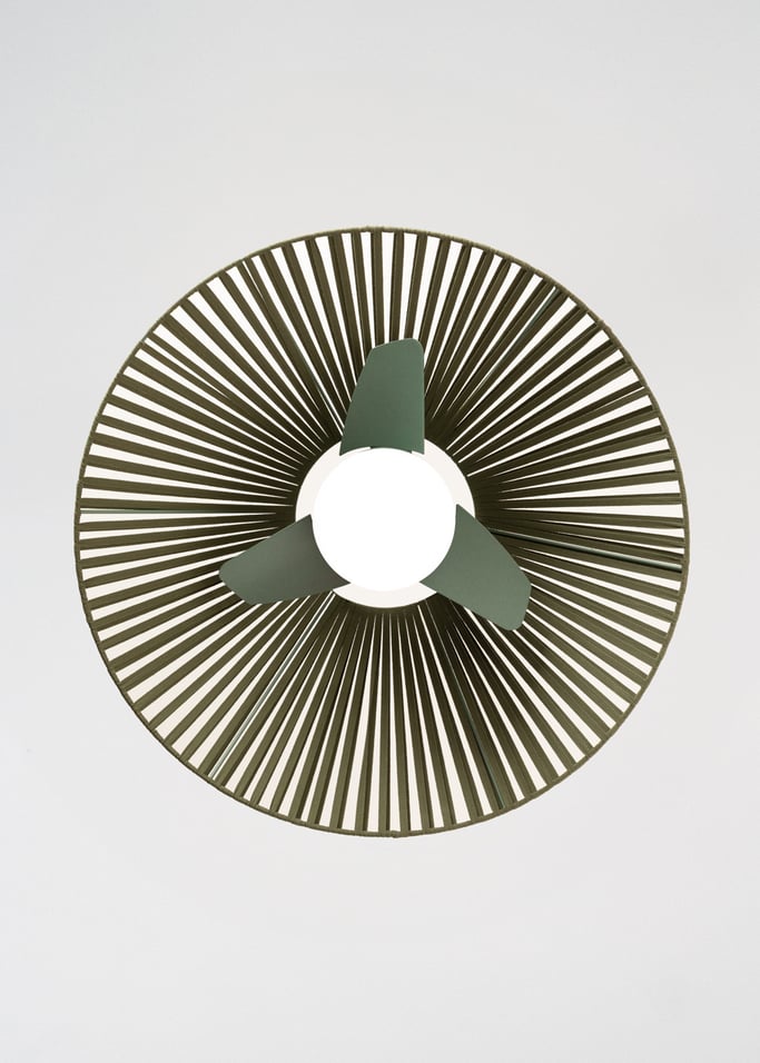 WIND LAMP WOVEN - Silent 25W Ceiling Fan with LED Light, gallery image 7