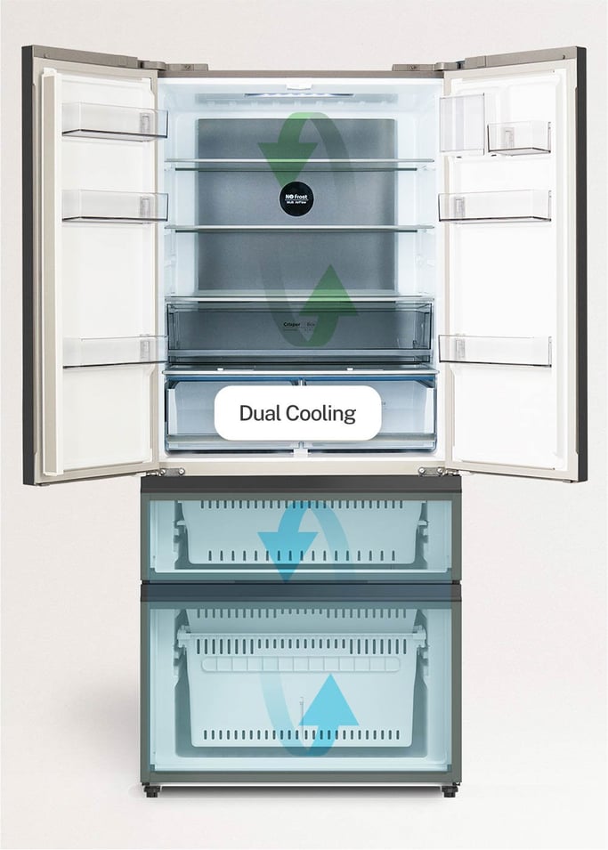 FRIDGE STUDIO FRENCH DOOR PRO 509 - French door style fridge 509L No Frost with Space Pro and Care+, gallery image 8