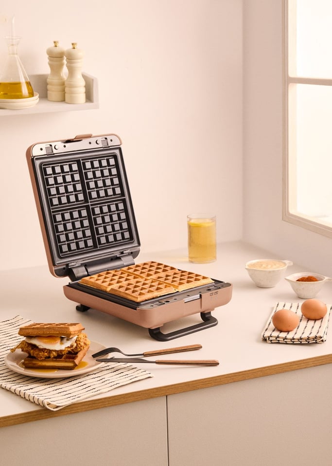 STONE STUDIO - Sandwich grill and waffle maker with removable plates, gallery image 2