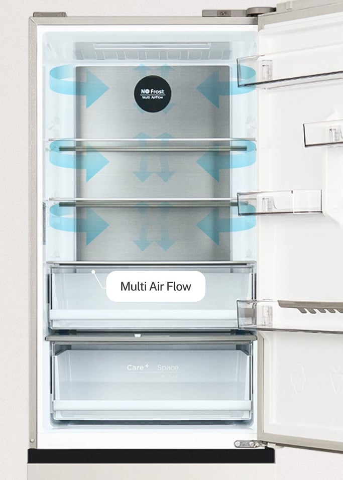 FRIDGE STUDIO COMBI PRO FLEX 401 - Italian Style Fridge 401L No Frost with Space Pro and Care+, gallery image 5