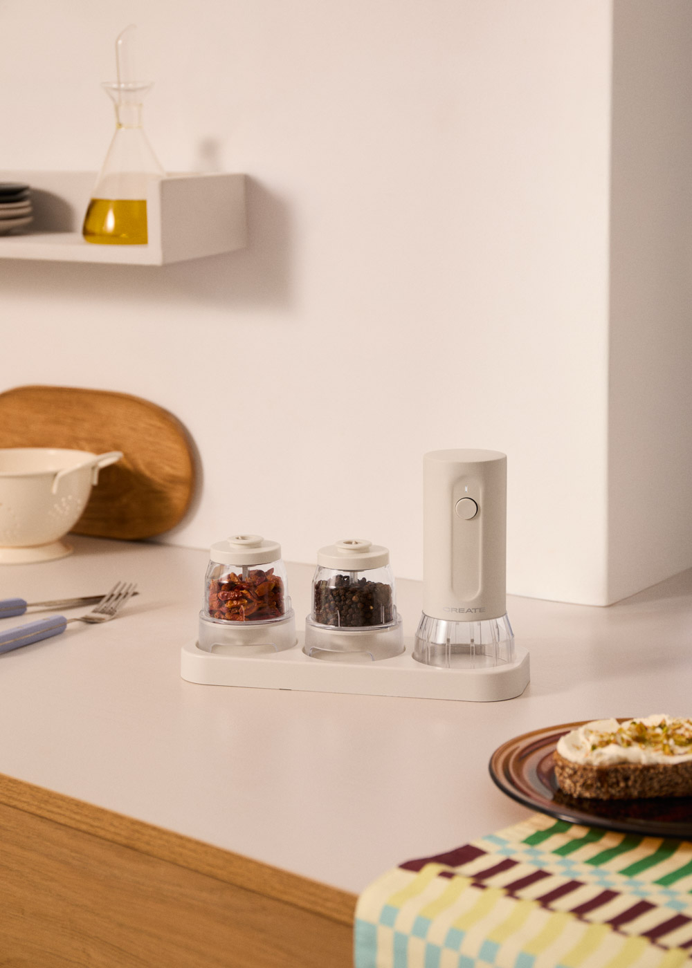 Spice Rack Grinder Electric Spice Grinder with Interchangeable Containers - SPICE GRINDER ...