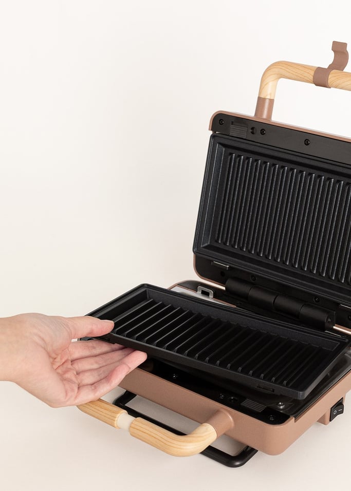 STONE STUDIO - Sandwich grill and waffle maker with removable plates, gallery image 9