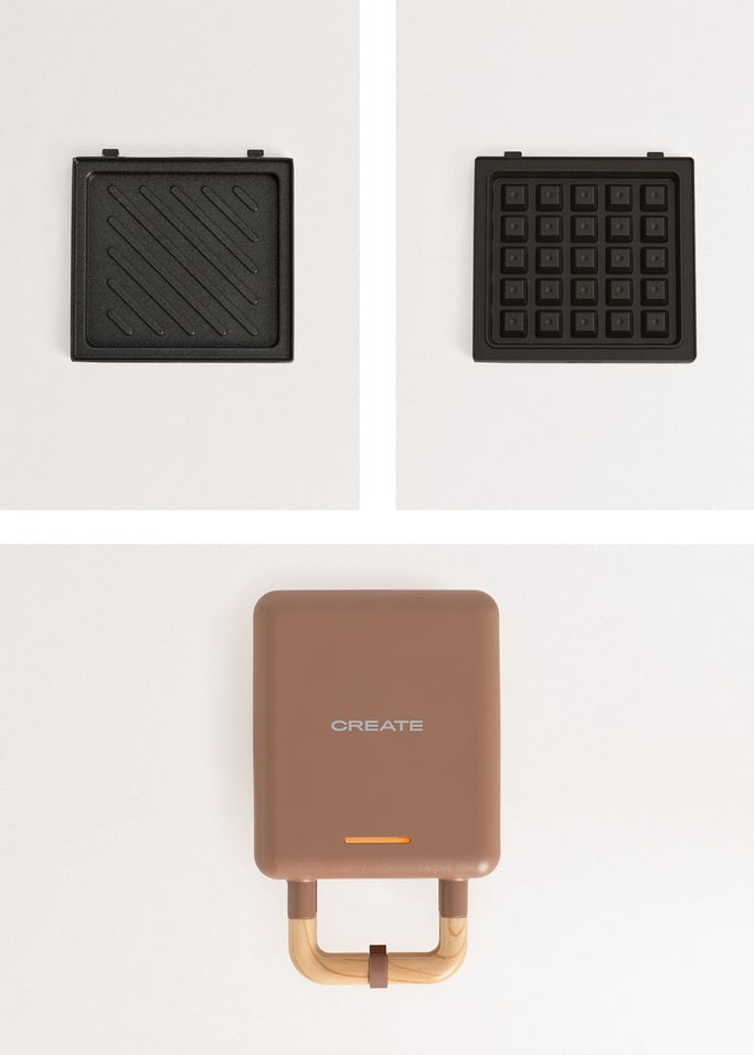 STONE STUDIO - Sandwich grill and waffle maker with removable plates, gallery image 9