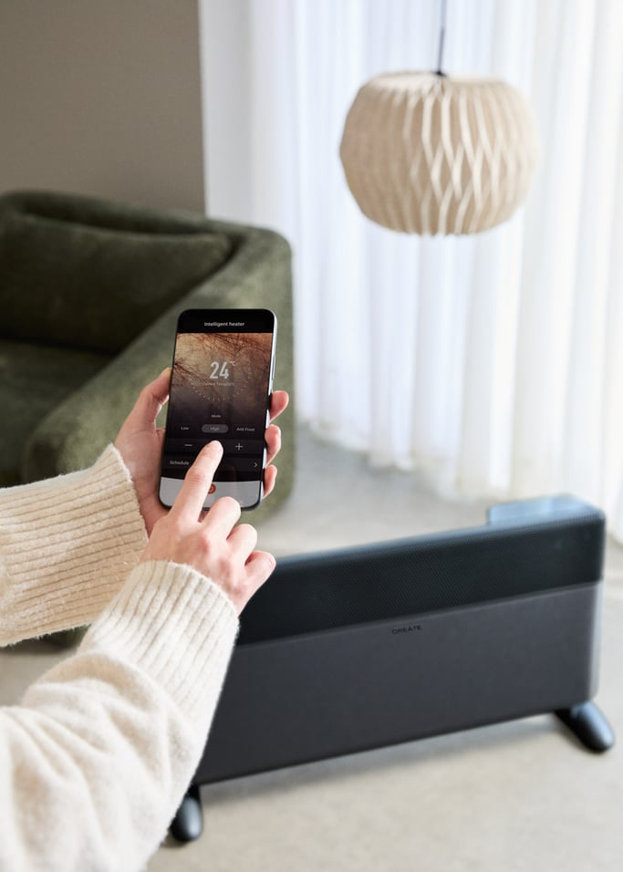 WARM TEXTILE INVERTER - Inverter wall or floor convector with WiFi 1500W / 2000W, gallery image 3