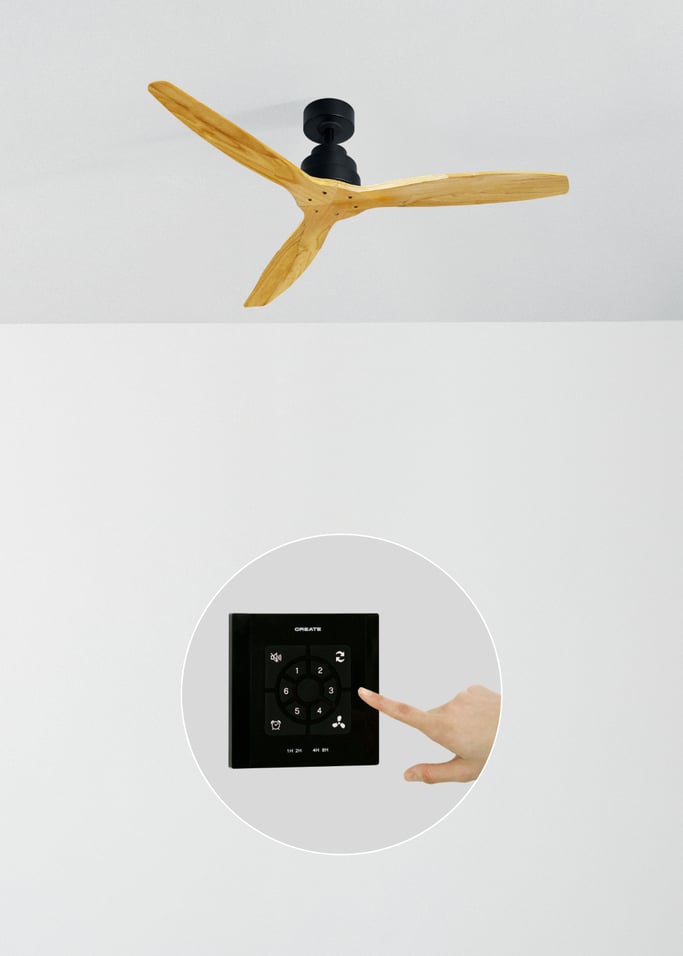 WIND STYLANCE - Silent 40W ceiling fan 100% wood various sizes, gallery image 2