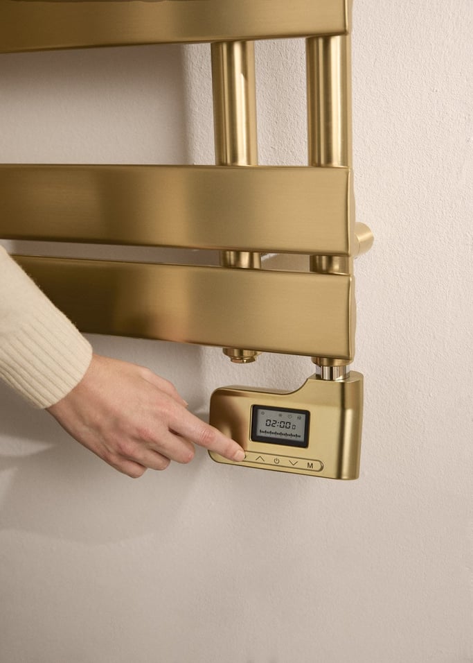 WARM TOWEL MODERN - 400W electric oil towel rail , gallery image 3