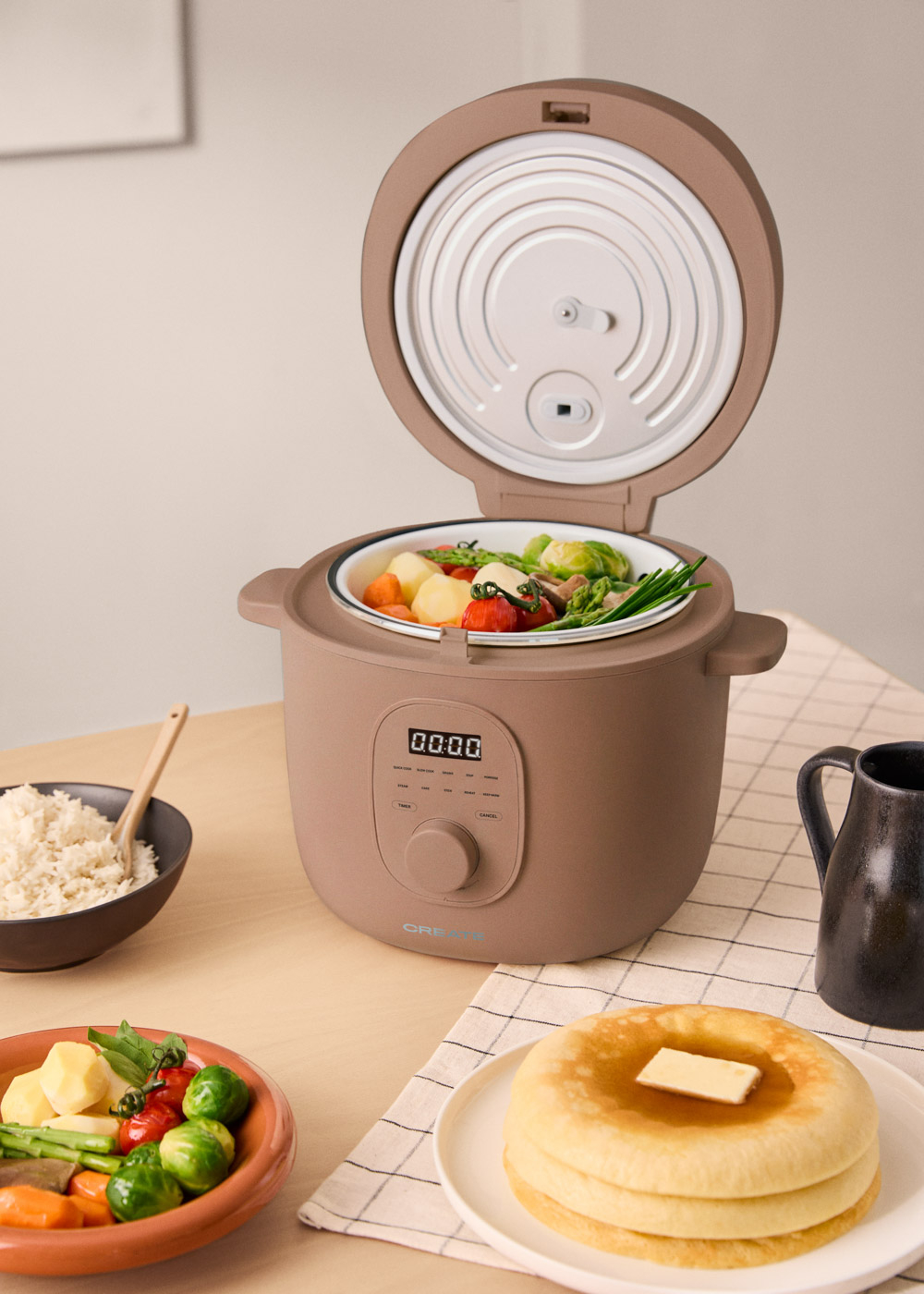 Rectangle Rice Cooker Multifunctional electric rice cooker with steamer basket - RICE COOKER ...