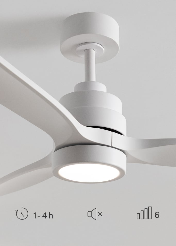 WIND STYLANCE - Quiet 40W ceiling fan with technical ABS blades, available in various sizes, gallery image 4