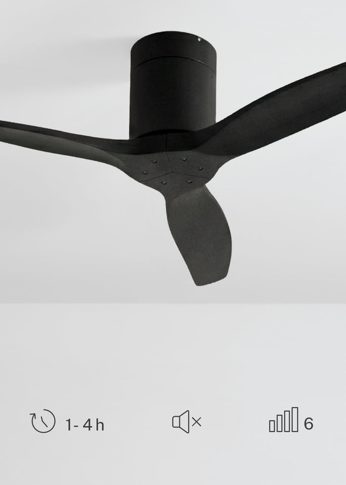 WIND CALM - Quiet 40W ceiling fan with technical ABS blades various sizes, gallery image 4