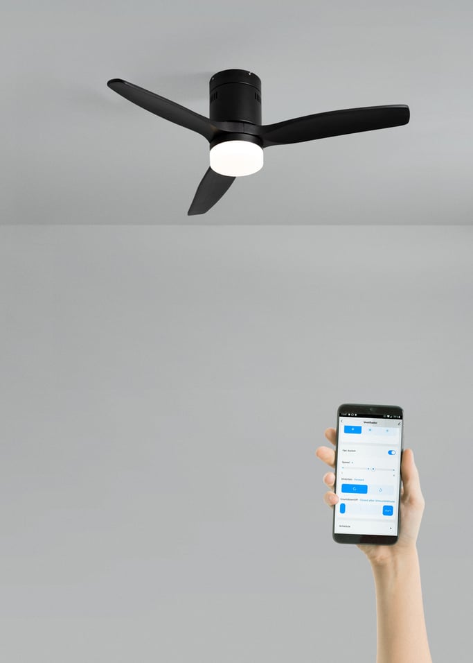 WIND CALM NATURAL WOOD - Silent 40W ceiling fan 100% wood, gallery image 2