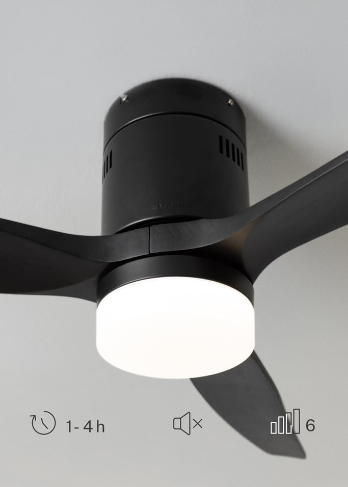 WIND CALM NATURAL WOOD - Silent 40W ceiling fan 100% wood, gallery image 4