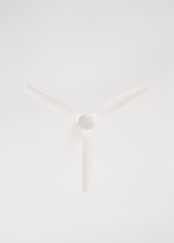 WIND CALM - Quiet 40W ceiling fan with technical ABS blades various sizes, gallery image 7
