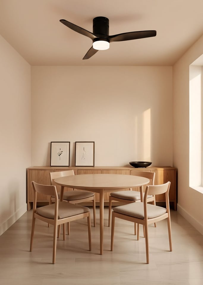 WIND CALM NATURAL WOOD - Silent 40W ceiling fan 100% wood, gallery image 1