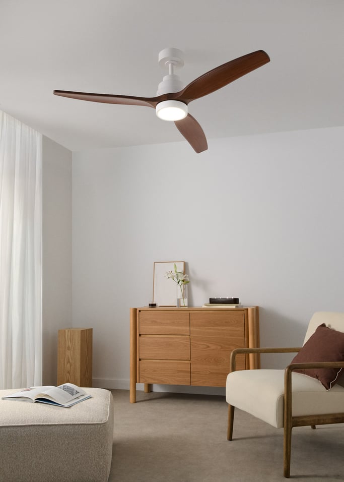 WIND STYLANCE - Quiet 40W ceiling fan with technical ABS blades, available in various sizes, gallery image 1