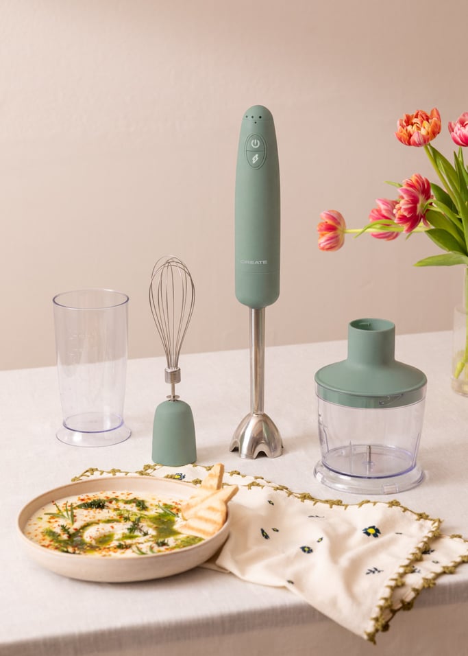 FULLMIX RETRO - 1000W Multifunction Hand Blender with Accessories, gallery image 1